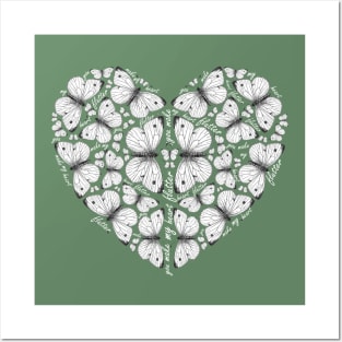 Lispe Butterfly You Make My Heart Flutter Posters and Art